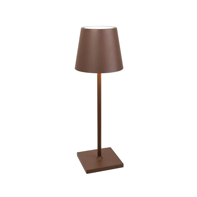 Goedkoop Zafferano Poldina L Desk Acculamp IP54 corten