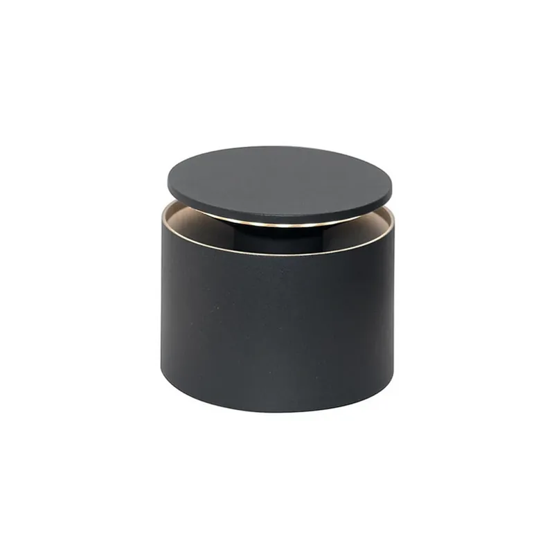 Premium Zafferano Push-up accu-tafellamp IP54 donkergrijs