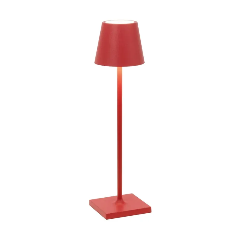 Bestel Nu Zafferano Poldina micro acculamp IP65 rood