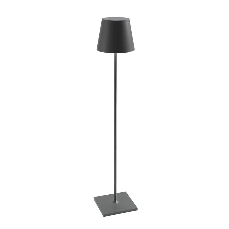 Bestel Nu Zafferano Poldina XXL accu-vloerlamp IP54 grijs