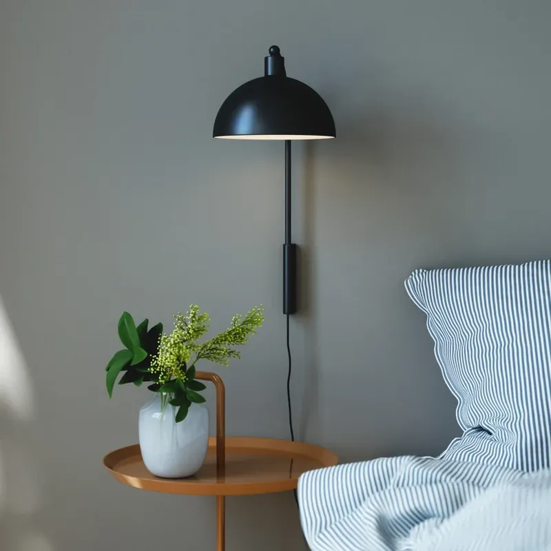 Wandlamp Ellen 20 met kabel + stekker, zwart Favoriet
