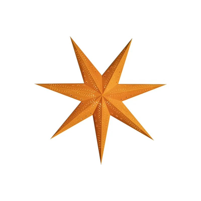 Korting Sterntaler fluwelen papieren ster, Ø 75 cm oranje