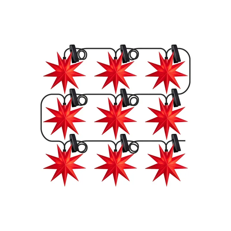 Sterntaler LED venster-sterrenketting IP44 rood Veilige Betaling