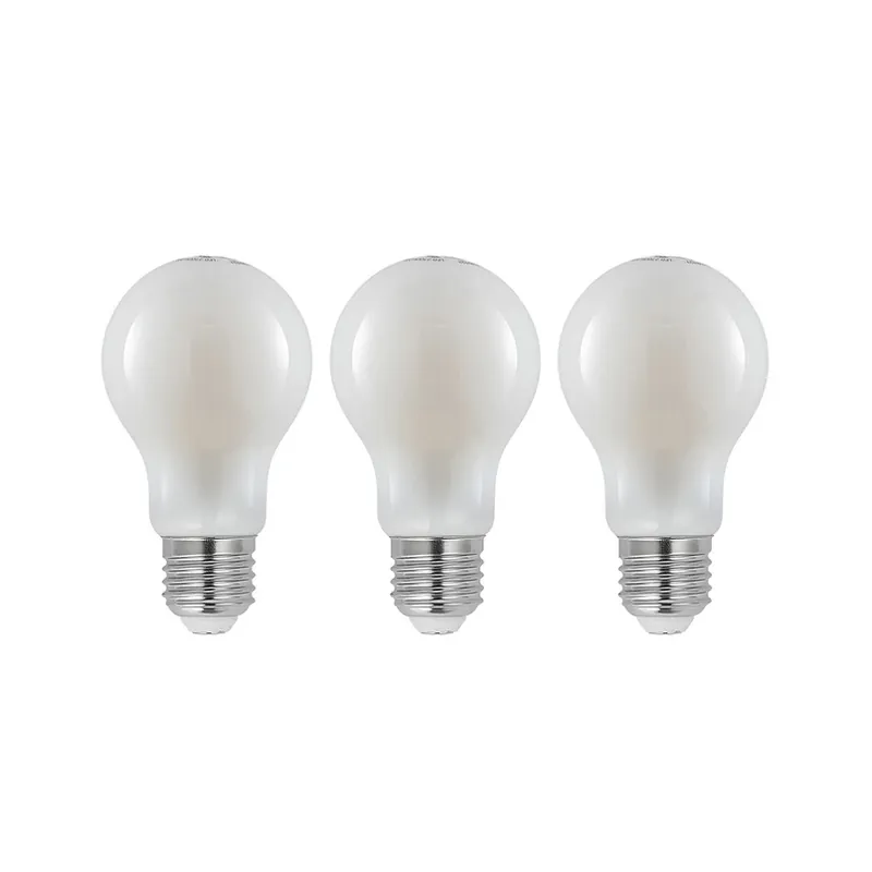 Beperkt Aanbod LED lamp E27 6W 2.700K dimbaar opaal 3 per set