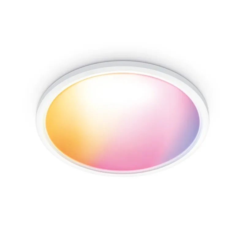 Korting WiZ SuperSlim LED plafondlamp RGBW Ø54cm wit