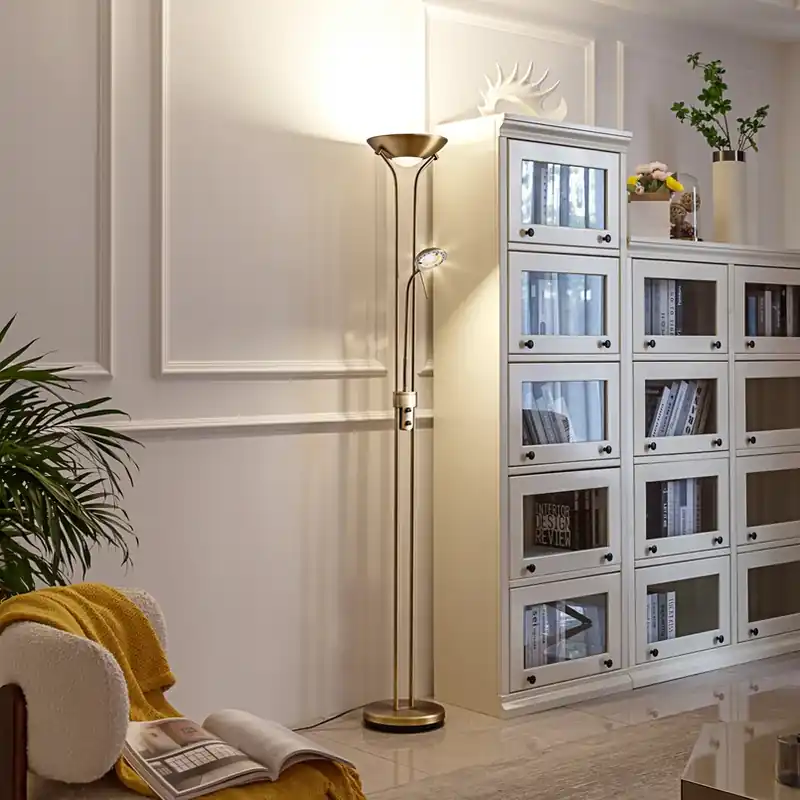 Exclusieve Aanbieding Lindby LED leeslampje Josefin, brons, leeslampje, dimbaar