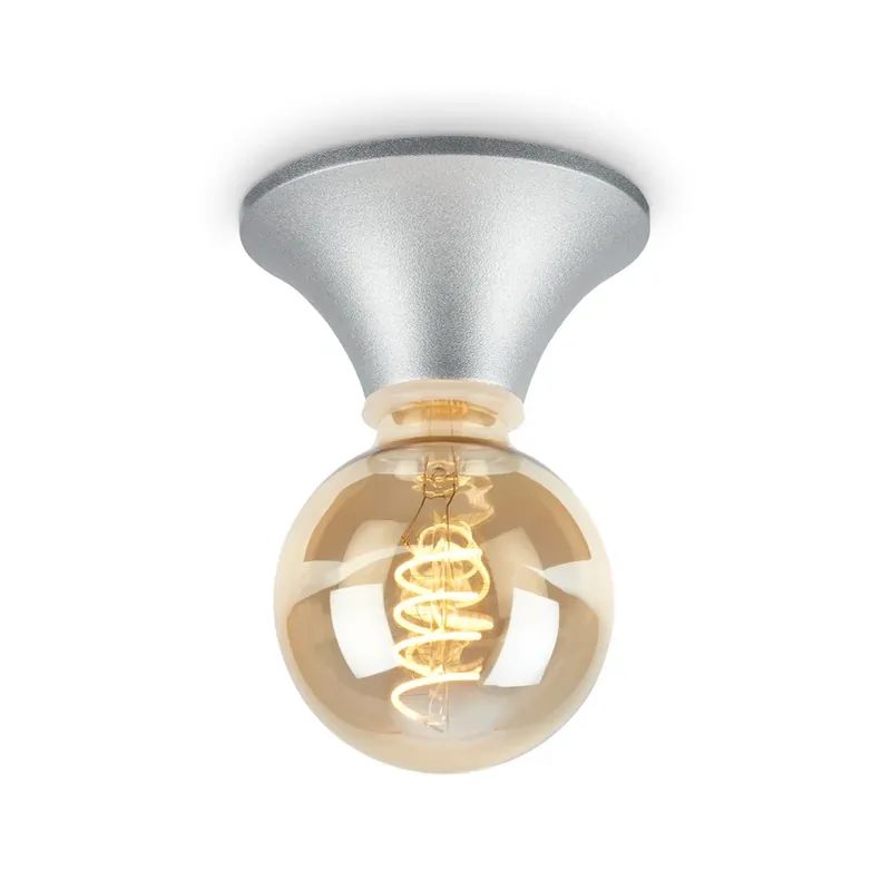 Plafondlamp Tepel voor de badkamer IP44 E27 chroom mat Laatste Kans