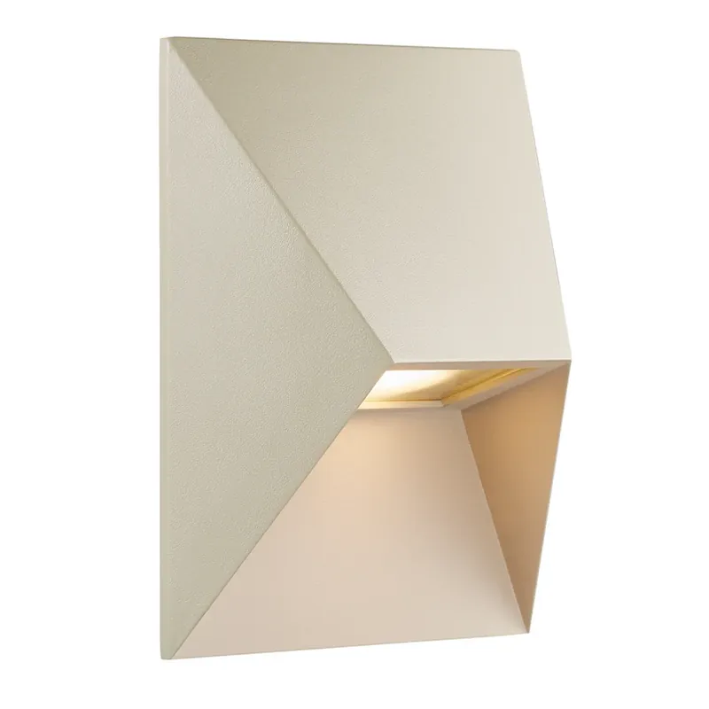 Aanbieding Buitenwandlamp Pontio 15 hoekig, zand