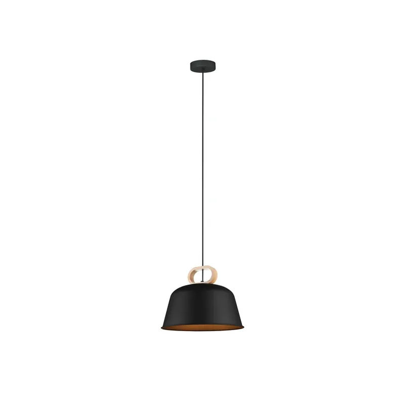 Alleen Vandaag Hanglamp Clip van staal, zwart