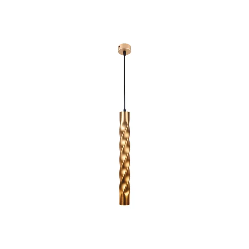 Hanglamp Marley van gedraaid staal, goud Gereduceerde Prijs