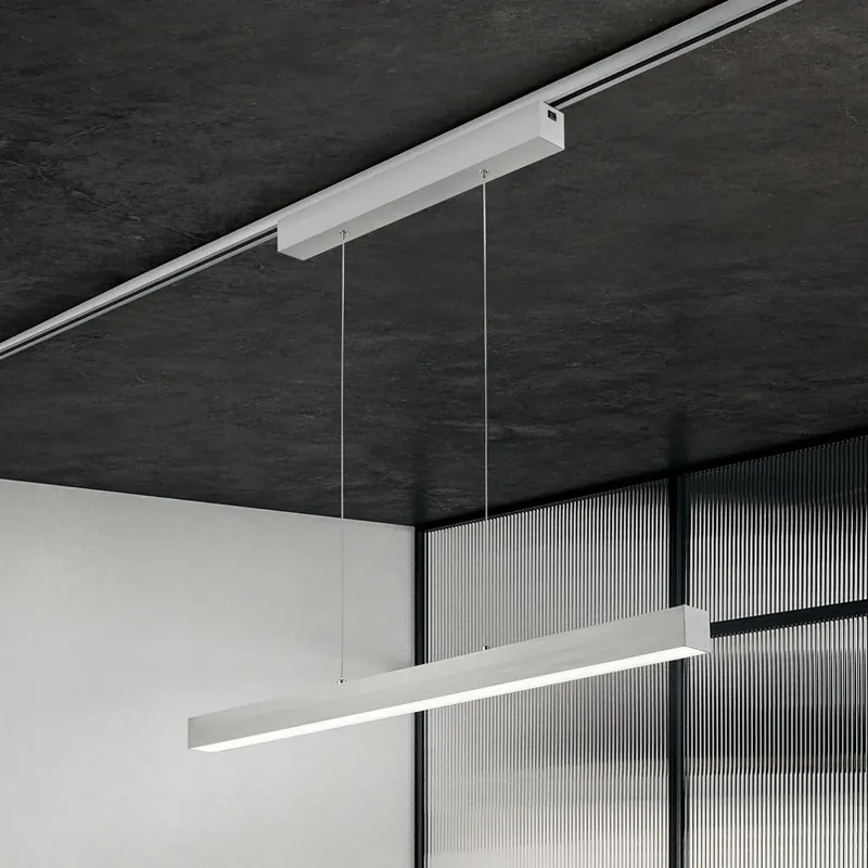 Superprijs LED hanglamp Paros DUOline, balken, nikkel