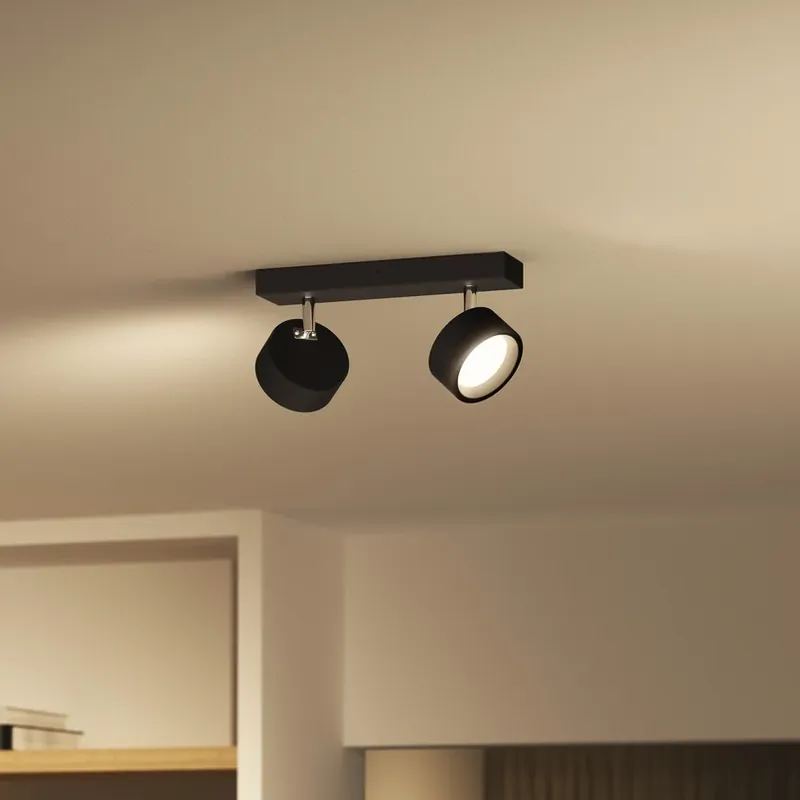 Speciale Aanbieding Philips Bracia LED plafondspot met 2 lampen, zwart