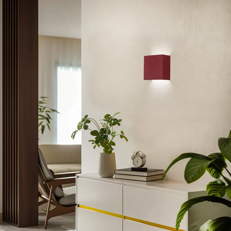 Nieuw LED wandlamp Gianto up/down, rood