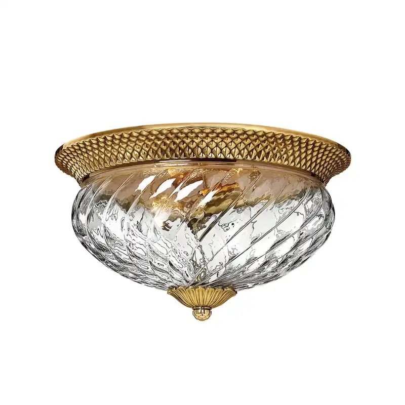 Superprijs Plafondlamp Plantation, Ø 36 cm, brons geborsteld