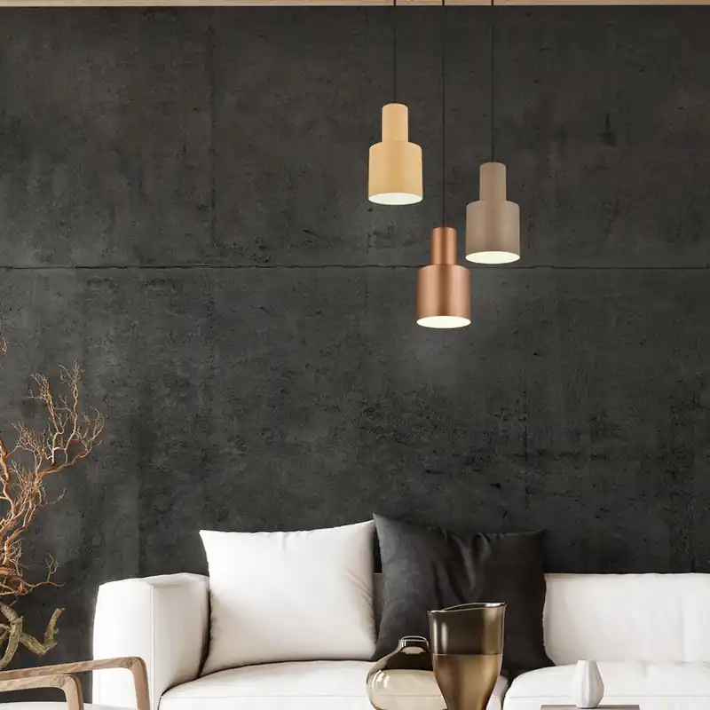Superprijs Hanglamp Agudo, meerkleurig, 3-lamps, rondel
