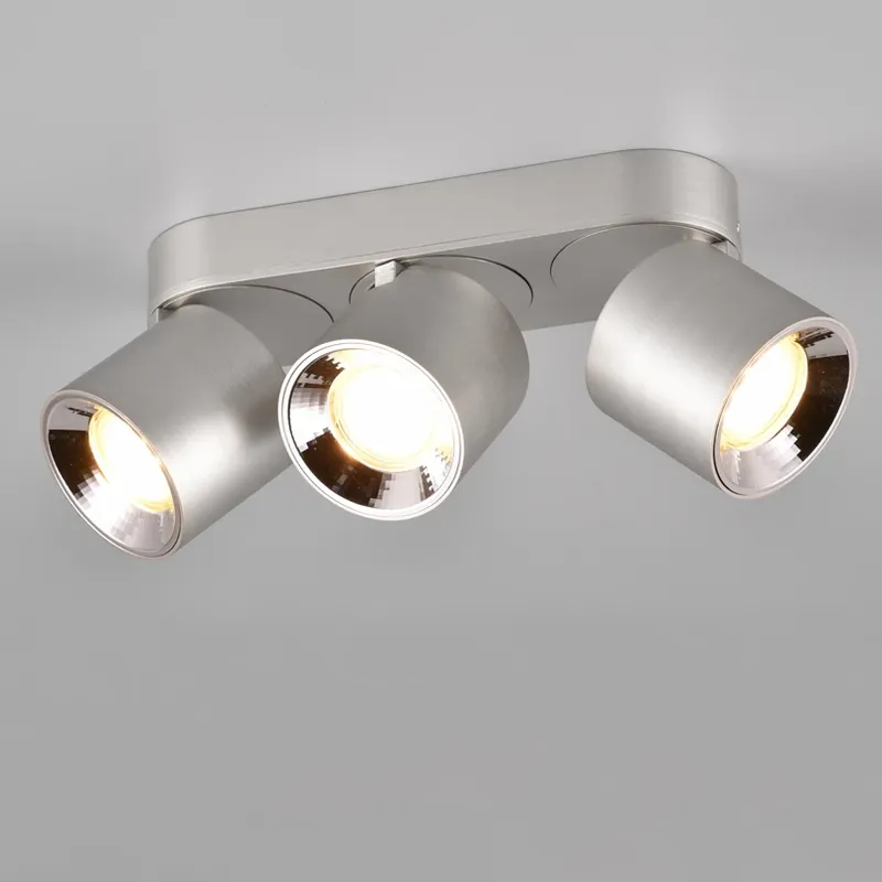 Plafondspot Guayana GU10 3-lamps nikkel Beperkte Voorraad