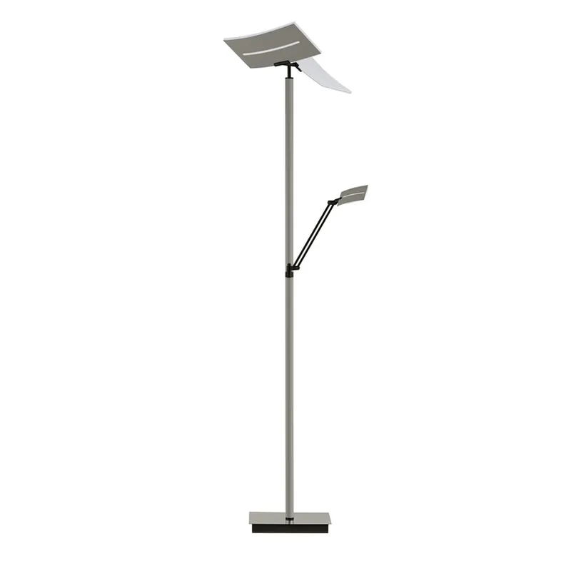 Evolo CCT LED vloerlamp met leeslampje, taupe Nieuw