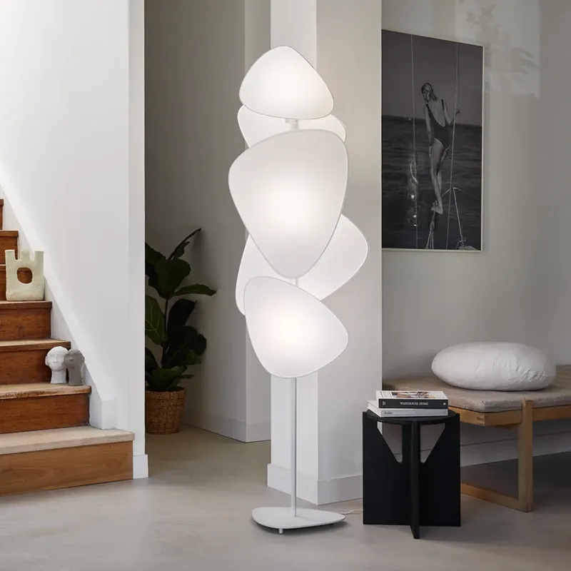 MARKET SET vloerlamp Screen, papier, wit, 179 cm hoog Favoriet