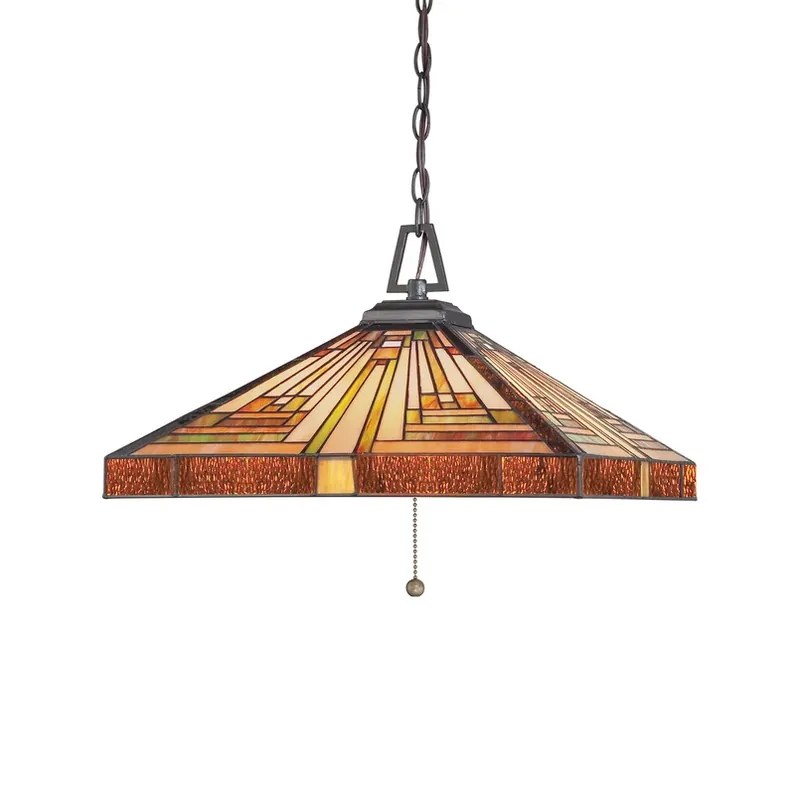 Actieprijs Hanglamp Stephen met kap in Tiffany-stijl