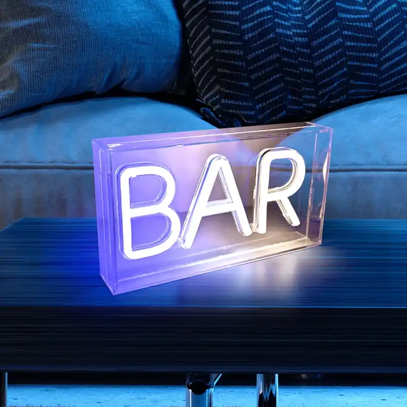 Korting LED tafellamp Neon Bar, USB