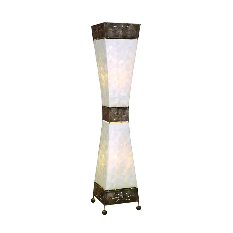 Vloerlamp Adrian, Capiz schelpen, hoogte 100 cm Superprijs