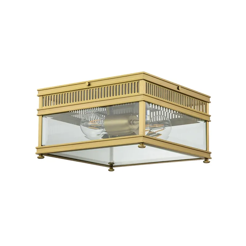 Bestel Nu Buiten plafondlamp Holborn, messing geborsteld