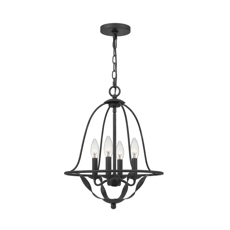 Speciale Aanbieding Hanglamp Bradbury, 4-lamps, grijs