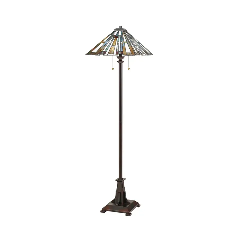 Gratis Retour Vloerlamp Maybeck in Tiffany-design