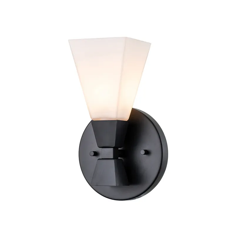 Badkamer wandlamp Bowtie, mat zwart, 1-lamp Rechtstreeks Van De Fabrikant