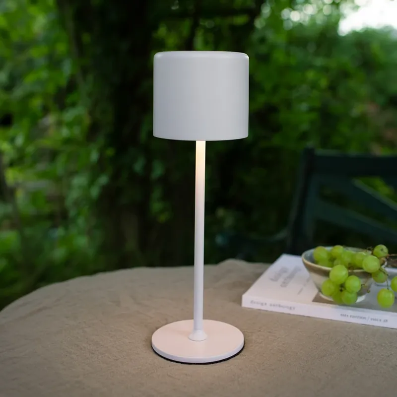 Express Levering Accu-tafellamp Filo voor buiten, wit