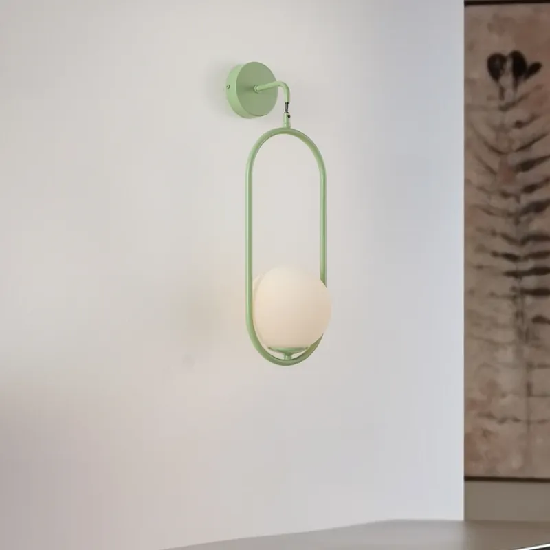 Direct Beschikbaar Wandlamp Samba, 1-lamp, groen/wit