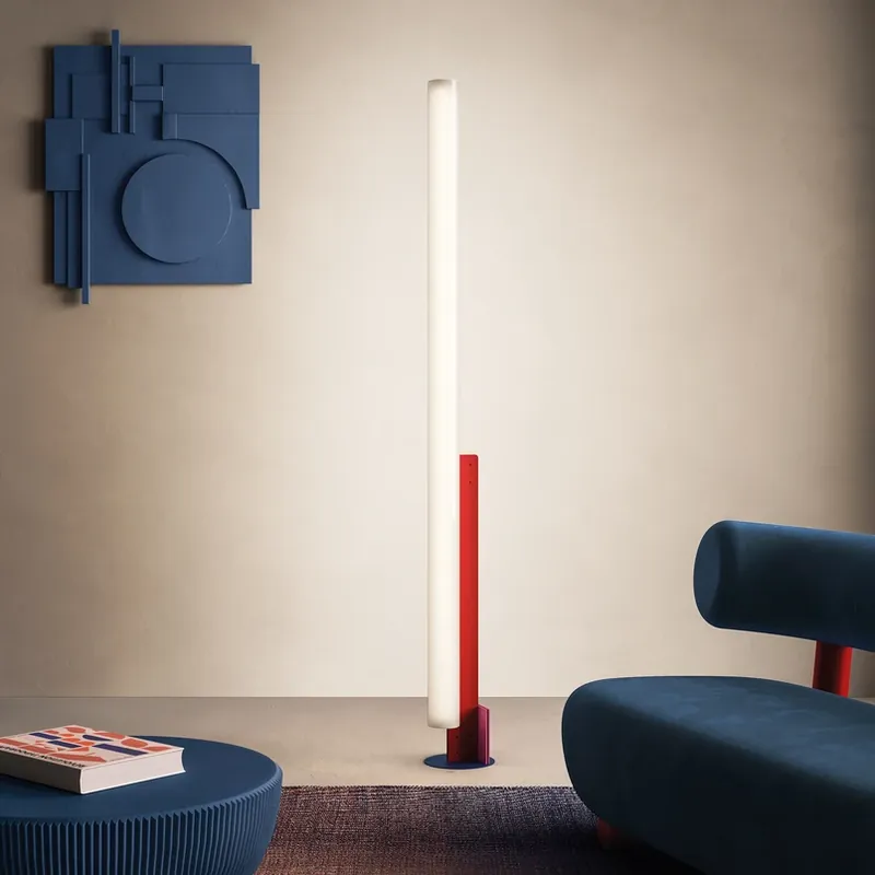 kdln LED vloerlamp Model T, veelkleurig, hoogte 185 cm, dimmer Koopje