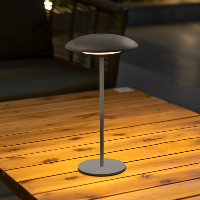 Fabrieksprijs Newgarden Sardinia LED oplaadbare lamp IP44 antraciet 30