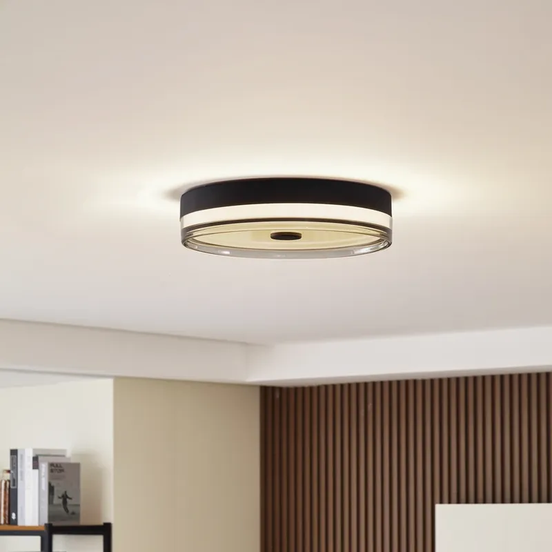 Aanbieding Lindby plafondlamp Aldorin, 40 cm, zwart, kunststof