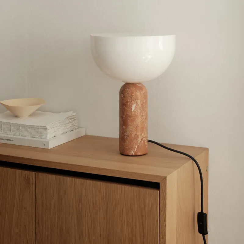 Populair New Works Kizu Small tafellamp Breccia Pernice