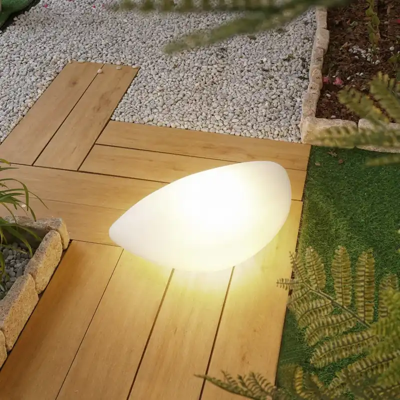 Speciale Aanbieding Lindby vloerlamp voor buiten Arani, wit, kunststof, stekker