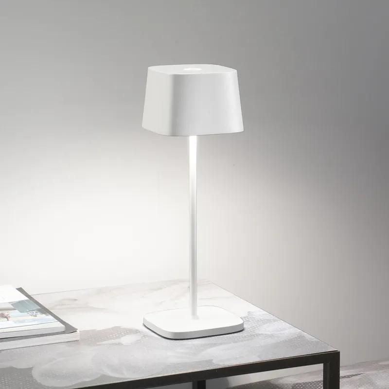 Zafferano Ofelia 3K tafellamp IP65 wit Weekendaanbieding
