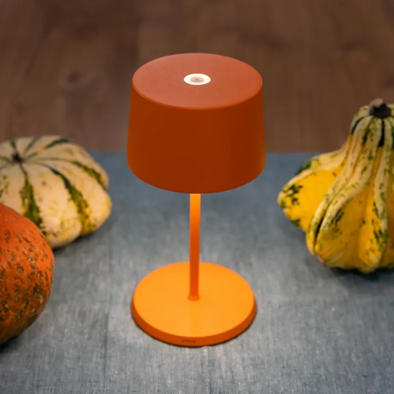 Zafferano Olivia mini 3K tafellamp oranje Nu Kopen