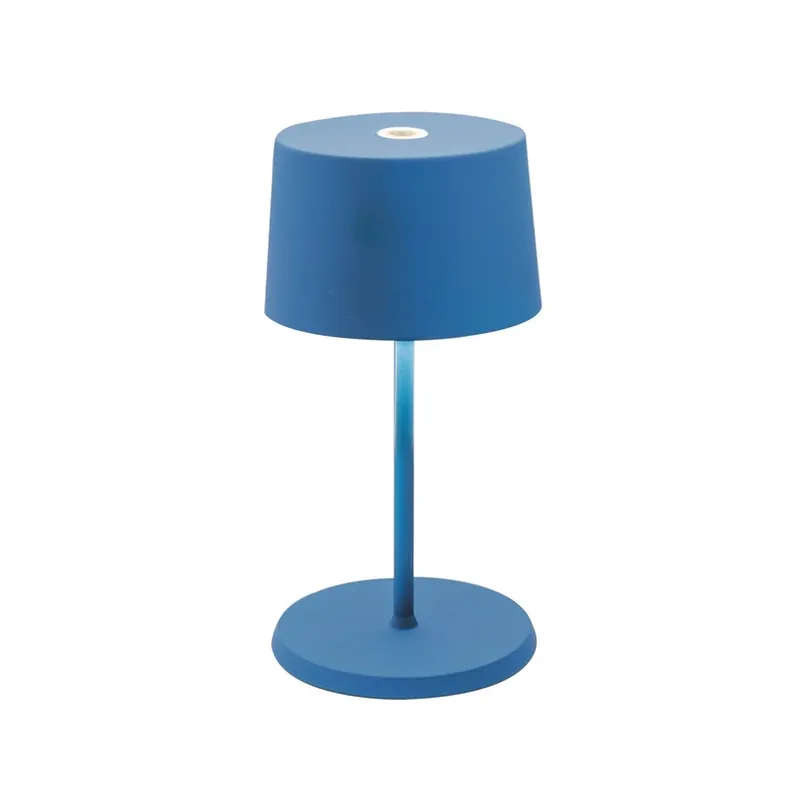 Weekendaanbieding Zafferano Olivia mini 3K tafellamp capri blauw