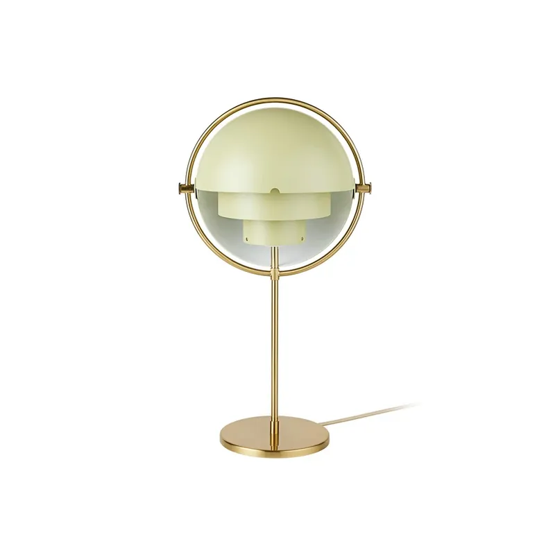 Op = Op Gubi Lite tafellamp, hoogte 50 cm, messing/crème