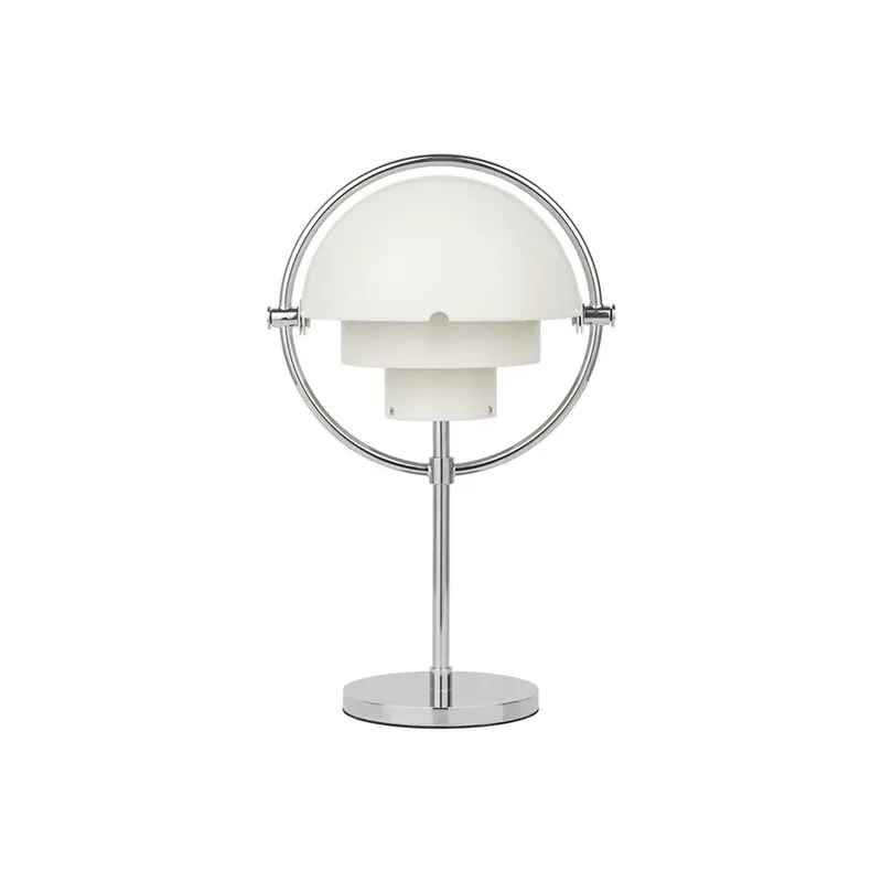 Op = Op Gubi Accu-tafellamp Multi-Lite, hoogte 30 cm, chroom/wit