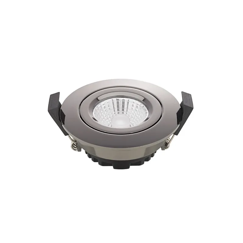 Beperkte Voorraad LED plafondinbouwspot Diled, Ø 8,5 cm, 6 W, 3.000 K, chroom