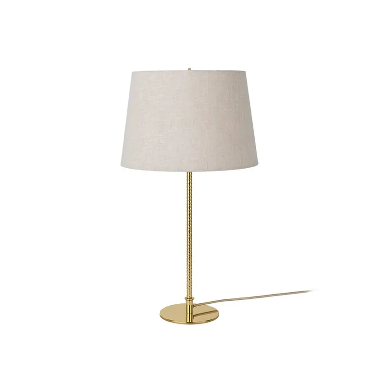 Nu Kopen Gubi tafellamp 9205, messing, Canvas, hoogte 58 cm