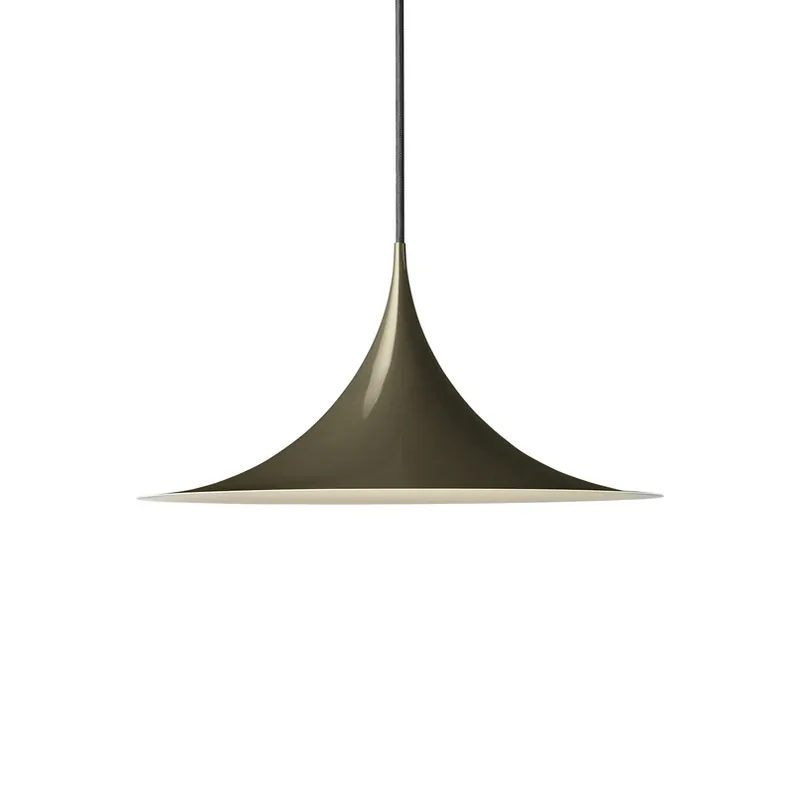 Beperkt Aanbod Gubi Hanglamp Semi, Ø 30 cm, glanzend cacaobruin