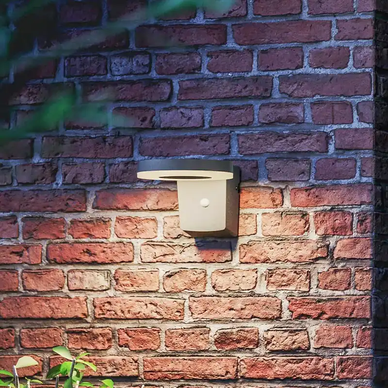 Finale Uitverkoop Philips LED-wandlamp op zonne-energie Zonal, Ø kop 16 cm
