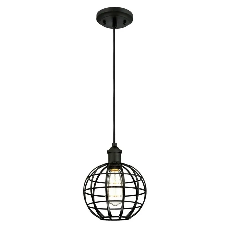 Snelle Levering Hanglamp Westinghouse 6105040, zwart mat