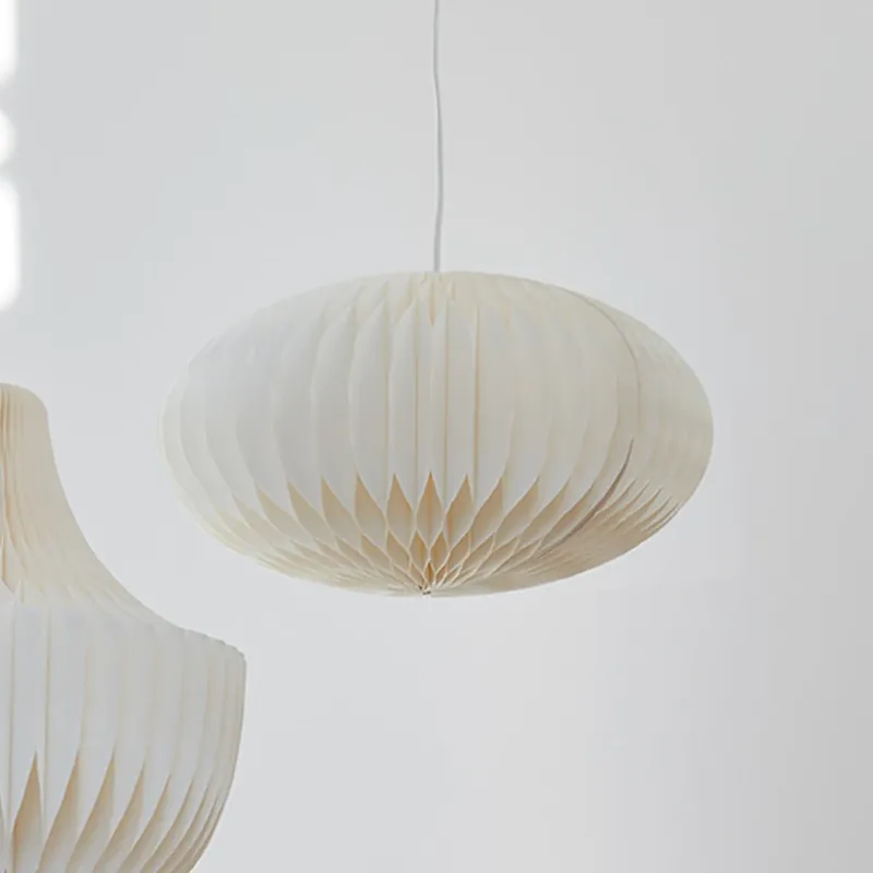 Lage Kosten PR Home Anita hanglamp met papieren kap, wit