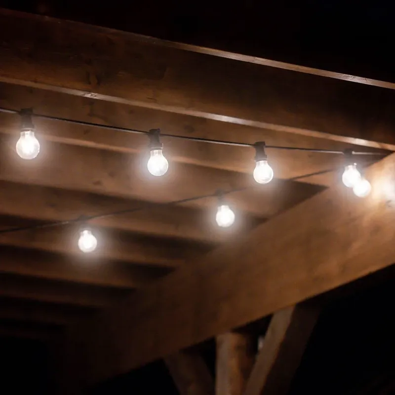 Nieuw PR Home buitenlichtketting Bright, opaal / zwart, 720 cm
