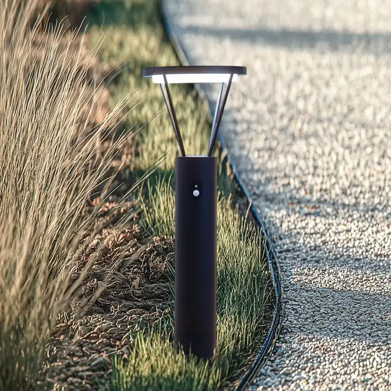 Lucande LED-zonnegolflamp Elario, 80 cm, CCT, sensor Betrouwbaar