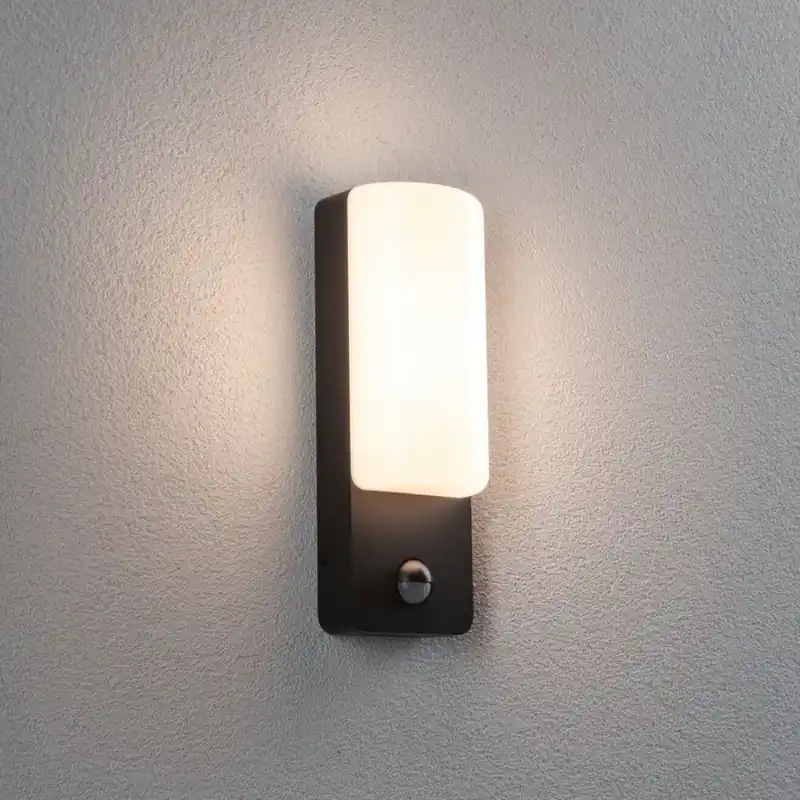 Paulmann LED buiten wandlamp Bonnie, aluminium, antraciet, sensor Koopje